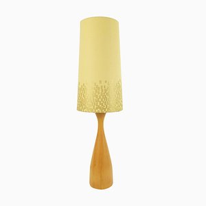 Mid-Century Scandinavian Table Lamp with Stylized Yellow-Gold Shade-RY-795981