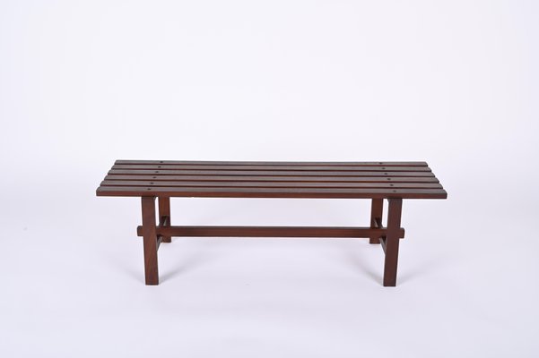 Mid-Century Scandinavian Teak Bench, 1960s-JDR-1328682