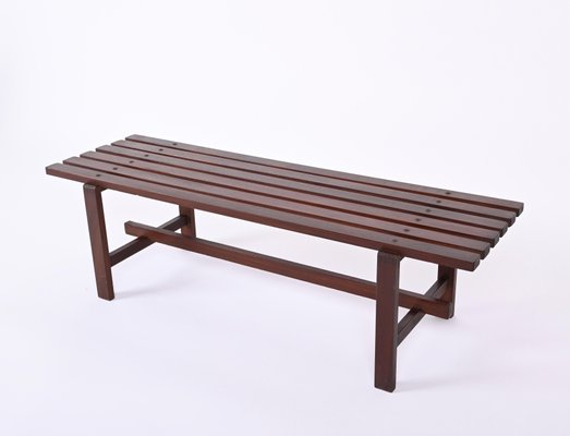 Mid-Century Scandinavian Teak Bench, 1960s-JDR-1328682