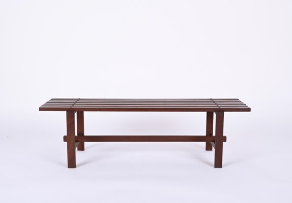 Mid-Century Scandinavian Teak Bench, 1960s-JDR-1328682