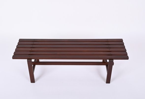 Mid-Century Scandinavian Teak Bench, 1960s-JDR-1328682