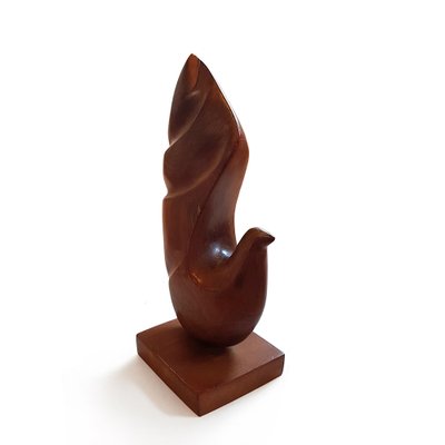 Mid-Century Scandinavian Teak Bird Sculpture-NUX-1362369