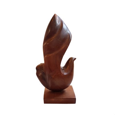 Mid-Century Scandinavian Teak Bird Sculpture-NUX-1362369