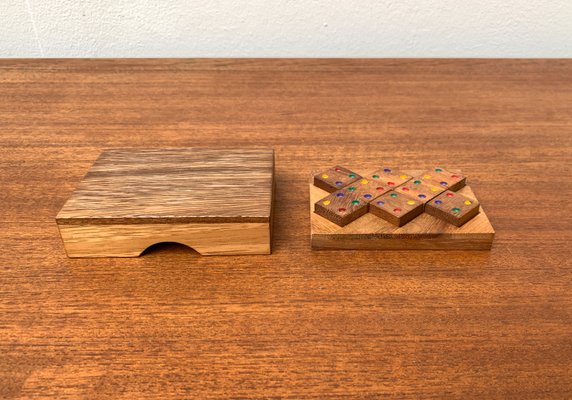 Mid-Century Scandinavian Teak Dice Game Toy Deco, 1960s-UAH-1365926