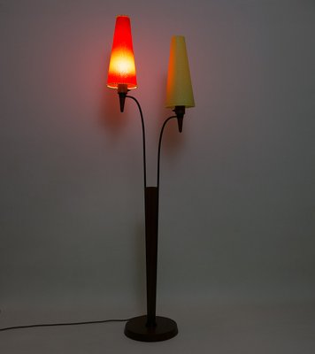 Mid-Century Scandinavian Teak Floor Lamp, 1950s-URD-1107685