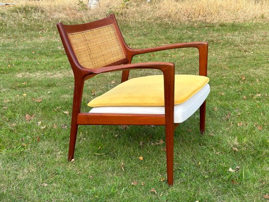 Mid-Century Scandinavian Teak Lounge Chair Model F139 by Karl Erik Ekselius for Joc Vetlanda, 1960s-GON-2035965