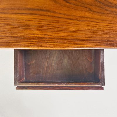 Mid-Century Scandinavian Wooden Table with Central Drawer, 1960s-GDD-1776509