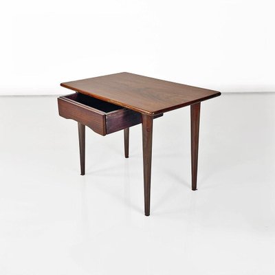 Mid-Century Scandinavian Wooden Table with Central Drawer, 1960s-GDD-1776509