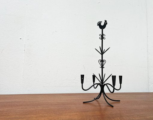 Mid-Century Scandinavian X-Mas Metal Candleholder by Gunnar Ander, 1960s-UAH-2020565