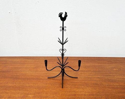 Mid-Century Scandinavian X-Mas Metal Candleholder by Gunnar Ander, 1960s-UAH-2020565