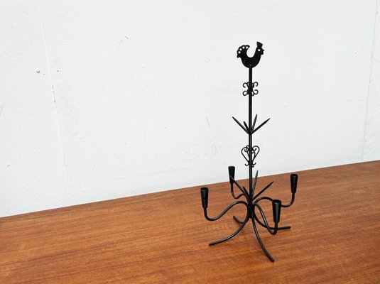 Mid-Century Scandinavian X-Mas Metal Candleholder by Gunnar Ander, 1960s-UAH-2020565