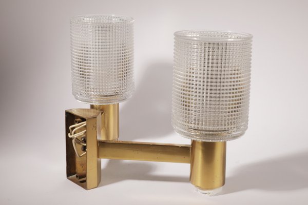 Mid-Century Sconces attributed to Carl Fagerlund for Orrefors, Set of 2-PSQ-2023672