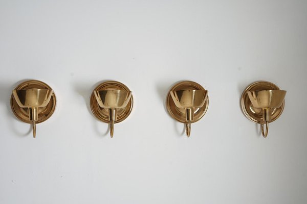 Mid-Century Sconces in Brass attributed to Josef Frank for Svenskt Tenn, 1960s-FM-1778207