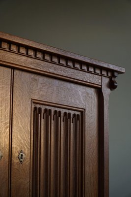 Mid-Century Sculptural Sideboard in Solid Oak, by a Danish Cabinetmaker, 1950s-MXF-1359180