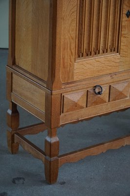 Mid-Century Sculptural Sideboard in Solid Oak, by a Danish Cabinetmaker, 1950s-MXF-1359180