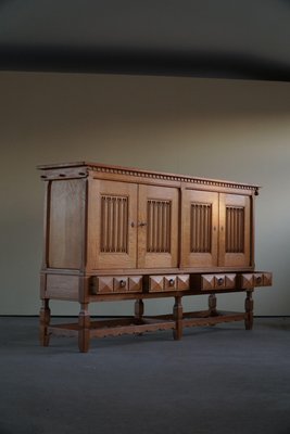 Mid-Century Sculptural Sideboard in Solid Oak, by a Danish Cabinetmaker, 1950s-MXF-1359180