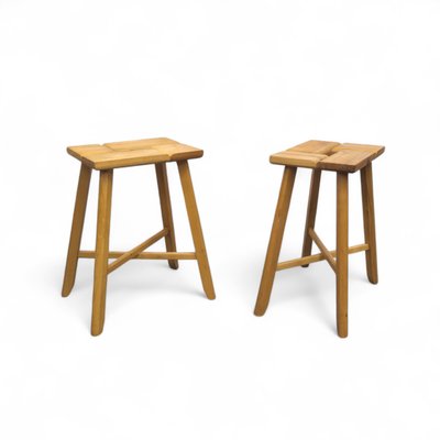 Mid-Century Sculptural Stools from Úluv, 1960s, Set of 2-TLV-2033995