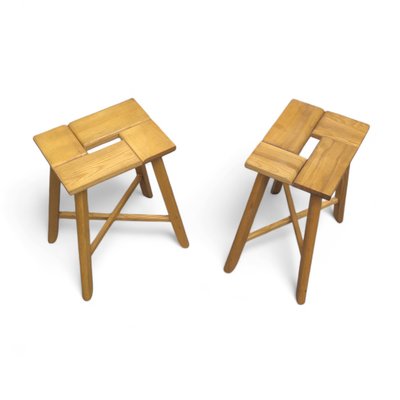 Mid-Century Sculptural Stools from Úluv, 1960s, Set of 2-TLV-2033995