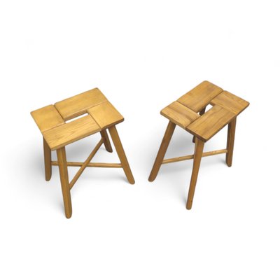 Mid-Century Sculptural Stools from Úluv, 1960s, Set of 2-TLV-2033995