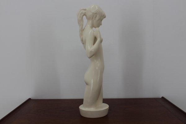 Mid-Century Sculpture of a Nude Woman by Jihokera, 1940s-TZ-682807