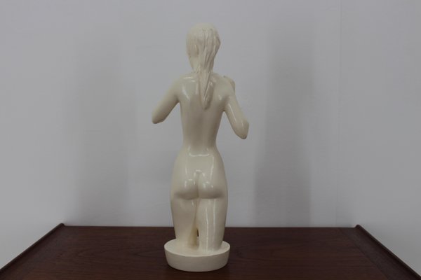 Mid-Century Sculpture of a Nude Woman by Jihokera, 1940s-TZ-682807