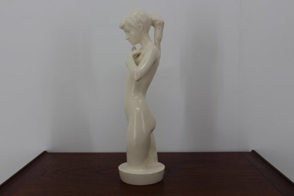 Mid-Century Sculpture of a Nude Woman by Jihokera, 1940s-TZ-682807