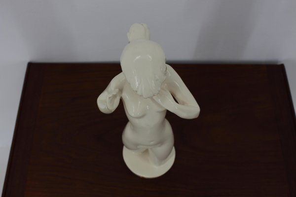 Mid-Century Sculpture of a Nude Woman by Jihokera, 1940s-TZ-682807