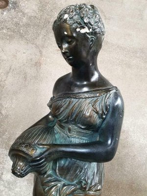 Mid-Century Sculpture of a Young Woman with a Jug-IFQ-725464