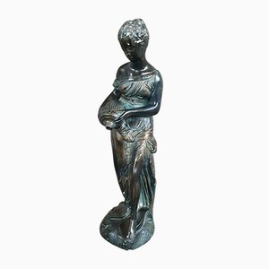 Mid-Century Sculpture of a Young Woman with a Jug-IFQ-725464