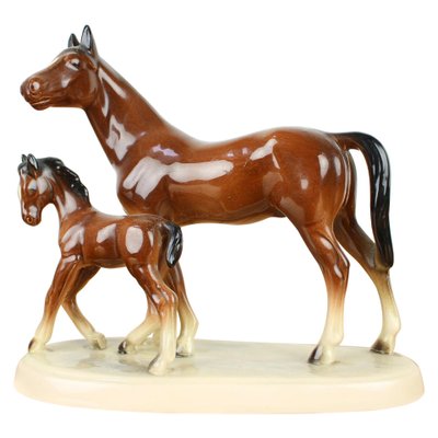 Mid-Century Sculpture of Horses, 1960s-TZ-936346