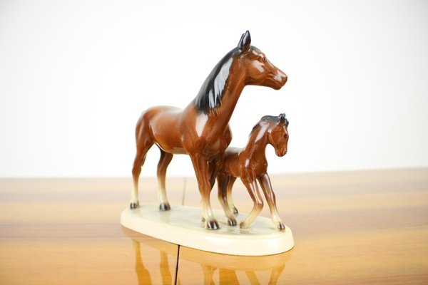 Mid-Century Sculpture of Horses, 1960s-TZ-936346