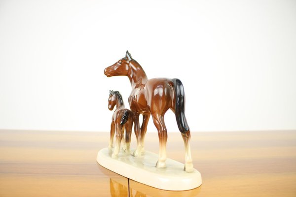 Mid-Century Sculpture of Horses, 1960s-TZ-936346