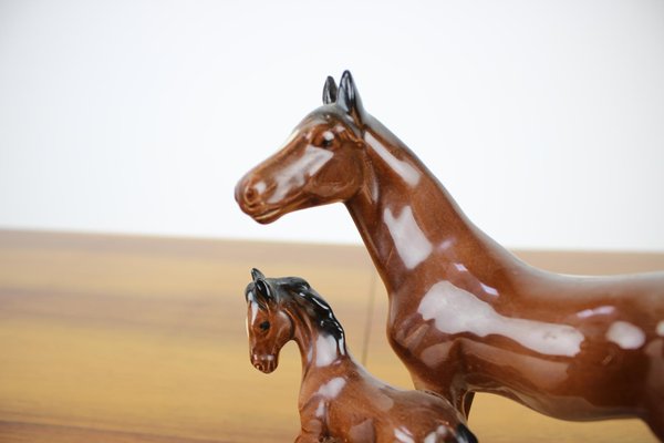 Mid-Century Sculpture of Horses, 1960s-TZ-936346