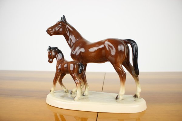 Mid-Century Sculpture of Horses, 1960s-TZ-936346