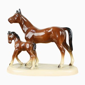 Mid-Century Sculpture of Horses, 1960s-TZ-936346