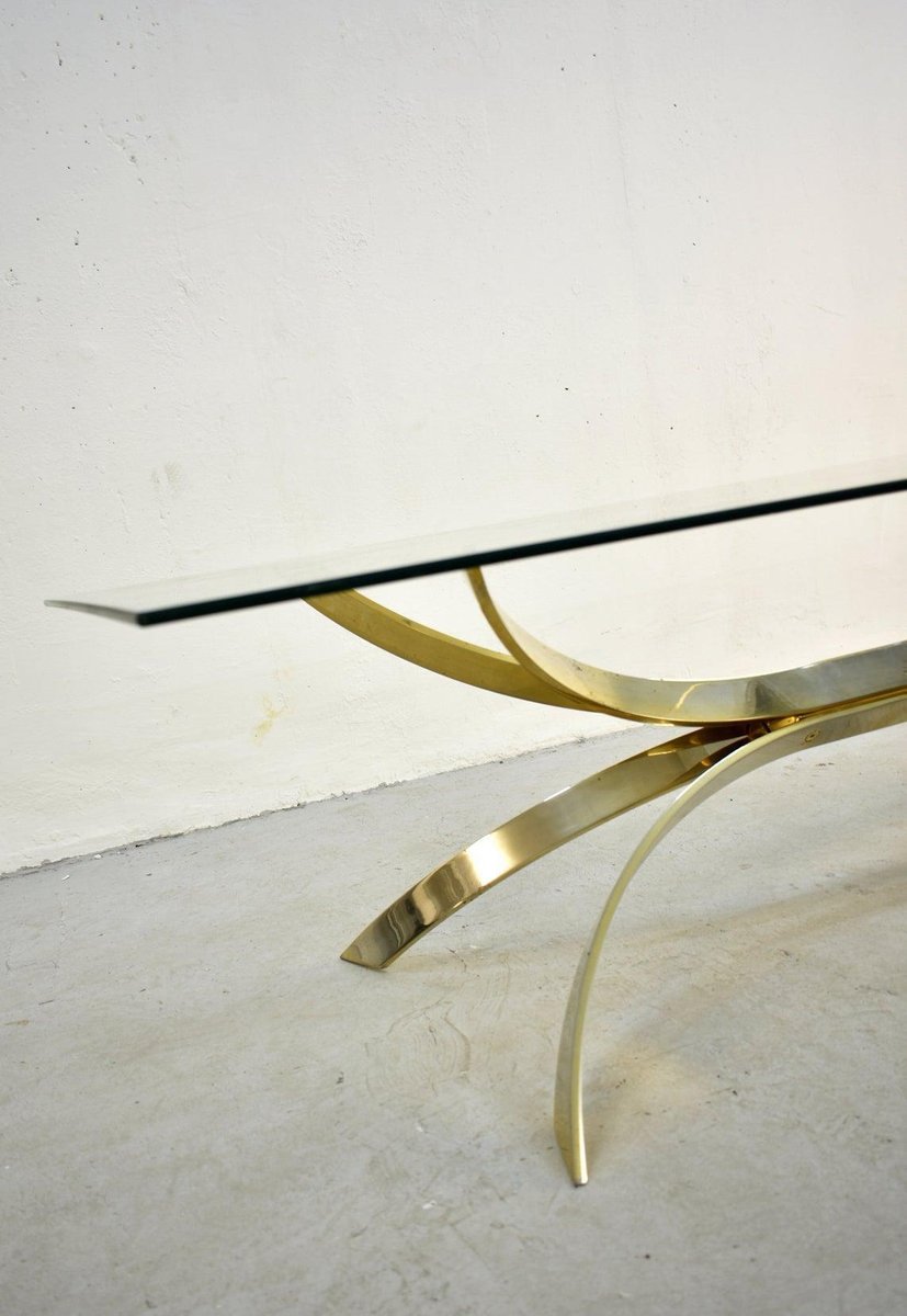 Mid-Century Sculptured Coffee Table in Style of Osvaldo Borsani, Italy, 1970s