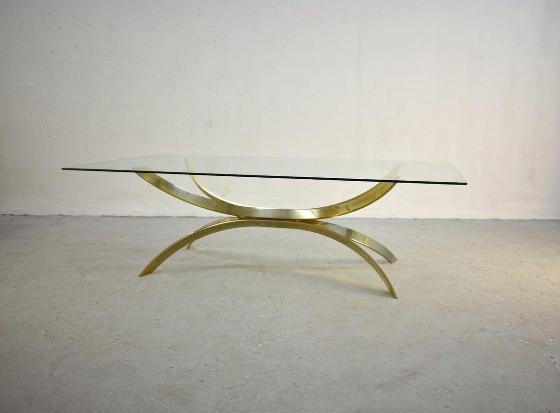 Mid-Century Sculptured Coffee Table in Style of Osvaldo Borsani, Italy, 1970s