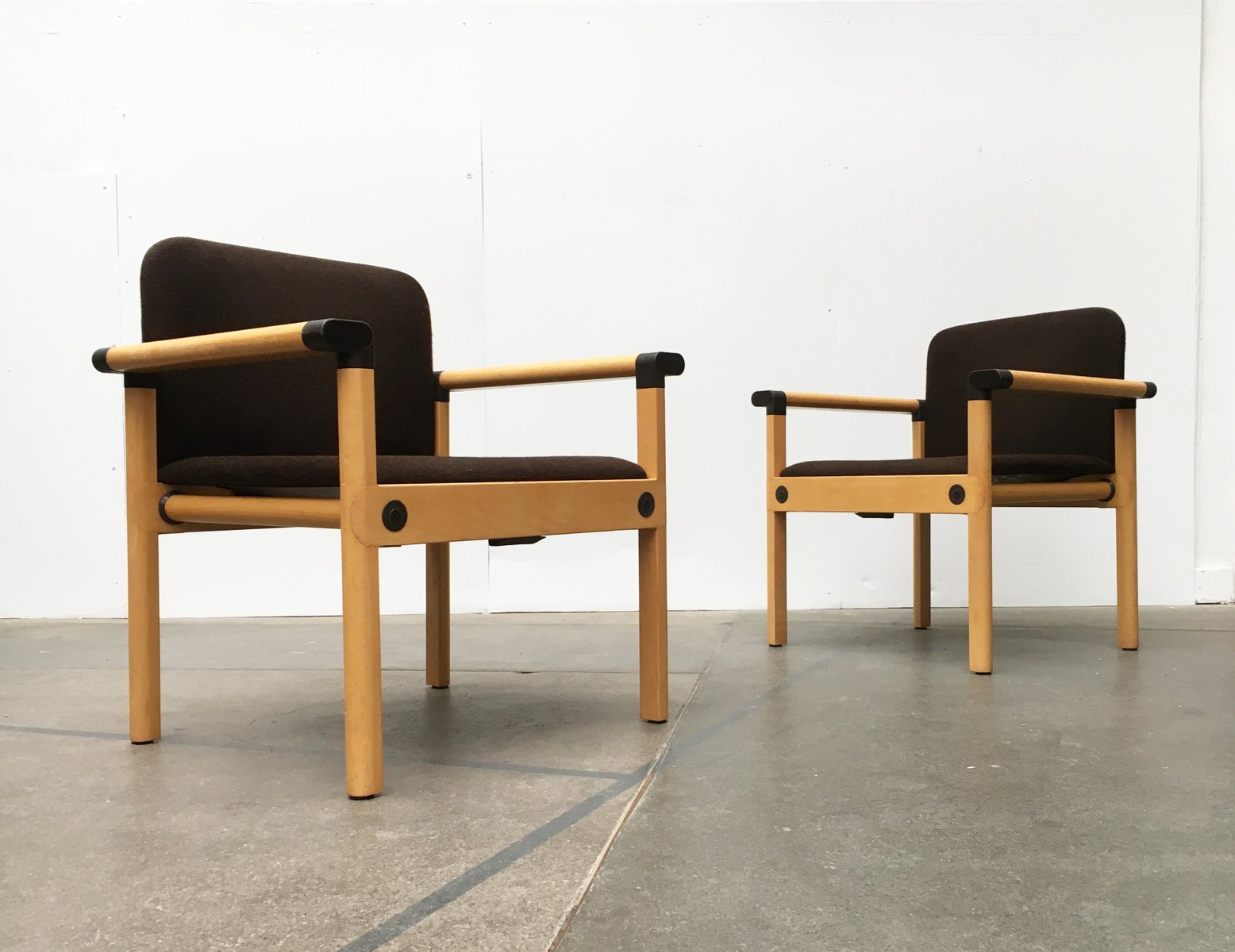 Mid-Century Series 77 Armchairs by Gerd Lange for Schlapp Möbel, 1970s, Set of 4