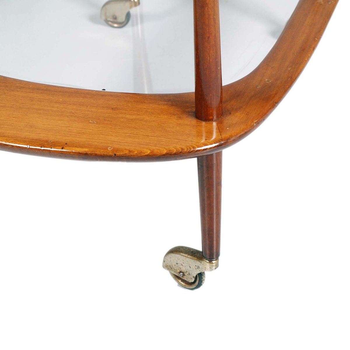 Mid-Century Service Cart in Teak & Glass by Cesare Lacca for Cassina, 1950s