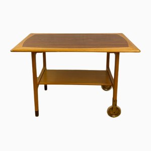 Mid-Century Serving Table with Casters, Sweden, 1960s-LIV-1787981