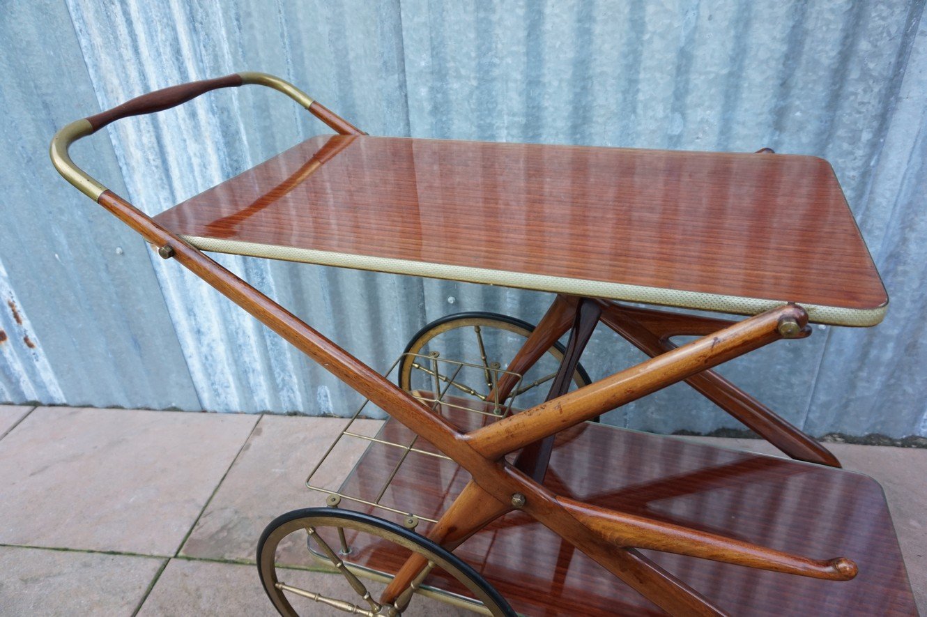 Mid-Century Serving Trolley by Cesare Lacca, 1950s