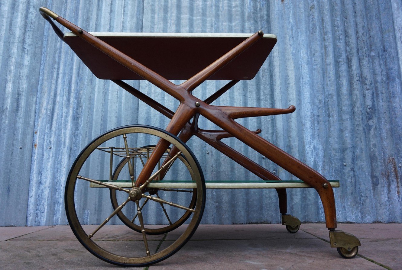 Mid-Century Serving Trolley by Cesare Lacca, 1950s