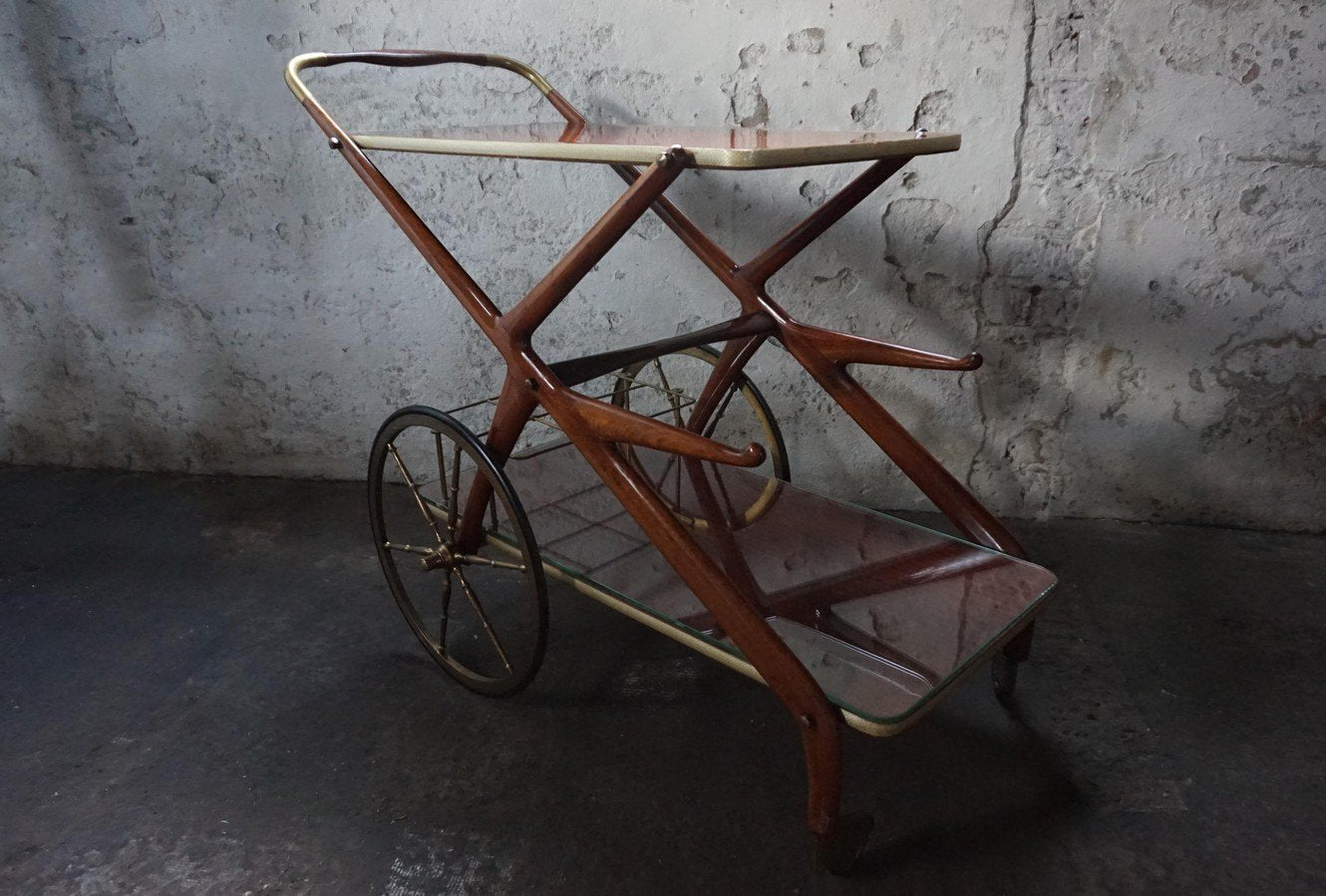 Mid-Century Serving Trolley by Cesare Lacca, 1950s