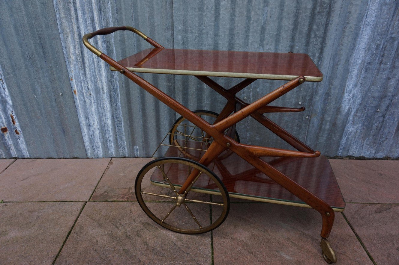 Mid-Century Serving Trolley by Cesare Lacca, 1950s