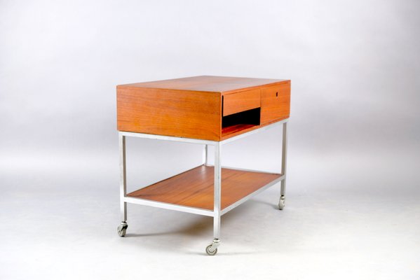 Mid-Century Serving Trolley by Herbert Hirche for Christian Holzäpfel, 1960s-CIP-655201