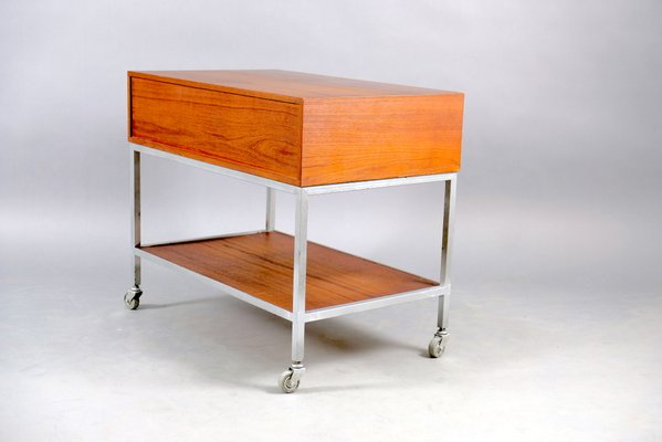 Mid-Century Serving Trolley by Herbert Hirche for Christian Holzäpfel, 1960s-CIP-655201