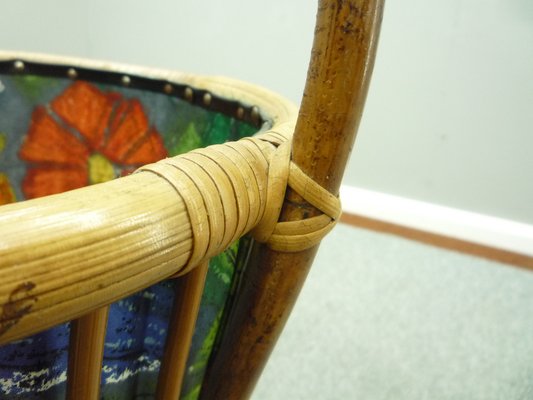 Mid-Century Sewing Basket in Bamboo, 1950s-UG-1318577