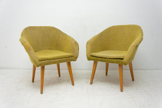 Mid-Century Shell Fiberglass Lounge Chairs, 1960s, Set of 2