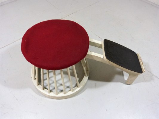 Mid-Century Shoe Store Stool, 1950s-TU-592592