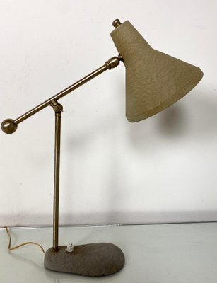 Mid-Century Shrink Varnish Adjustable Table Lamp, 1950s-WZZ-1438664